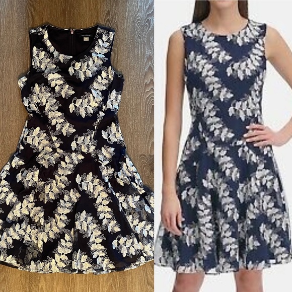 Tommy Hilfiger Dresses & Skirts - Tommy Hilfiger Embroidered Fit & Flare Dress Siz 4
